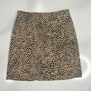 Animal print skirt